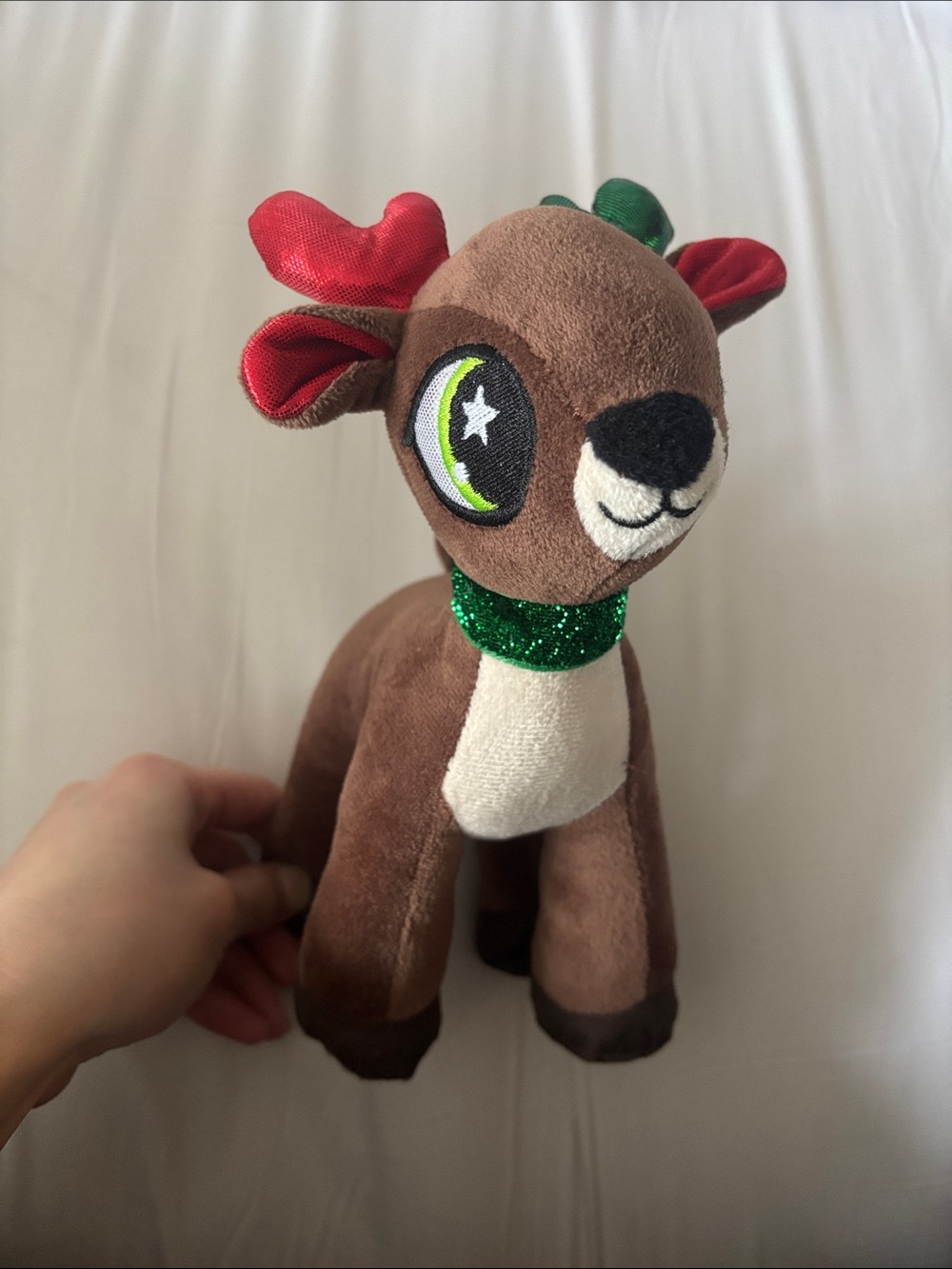 Christmas Plush Reindeer Holiday Toy NWOT